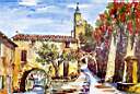 peinture village provençal