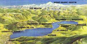 Lac d'Annecy ...et Mont Blanc 