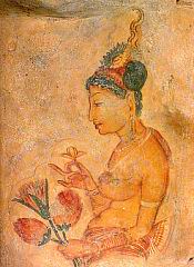 Fresques de la grotte de Sigiriya