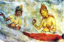 fresques dans la grotte de Sigiriya