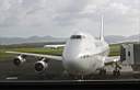 le Boeing 747 un de nos avions favoris...au dpart de la Martinique ..